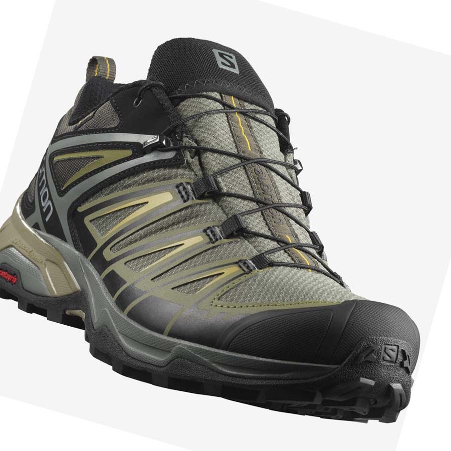 Salomon X ULTRA 3 GORE-TEX Erkek Yürüyüş Ayakkabısı Gri Yeşil | TR 3603DFM